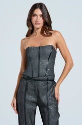 ALIA SPARKLE MESH CORSET