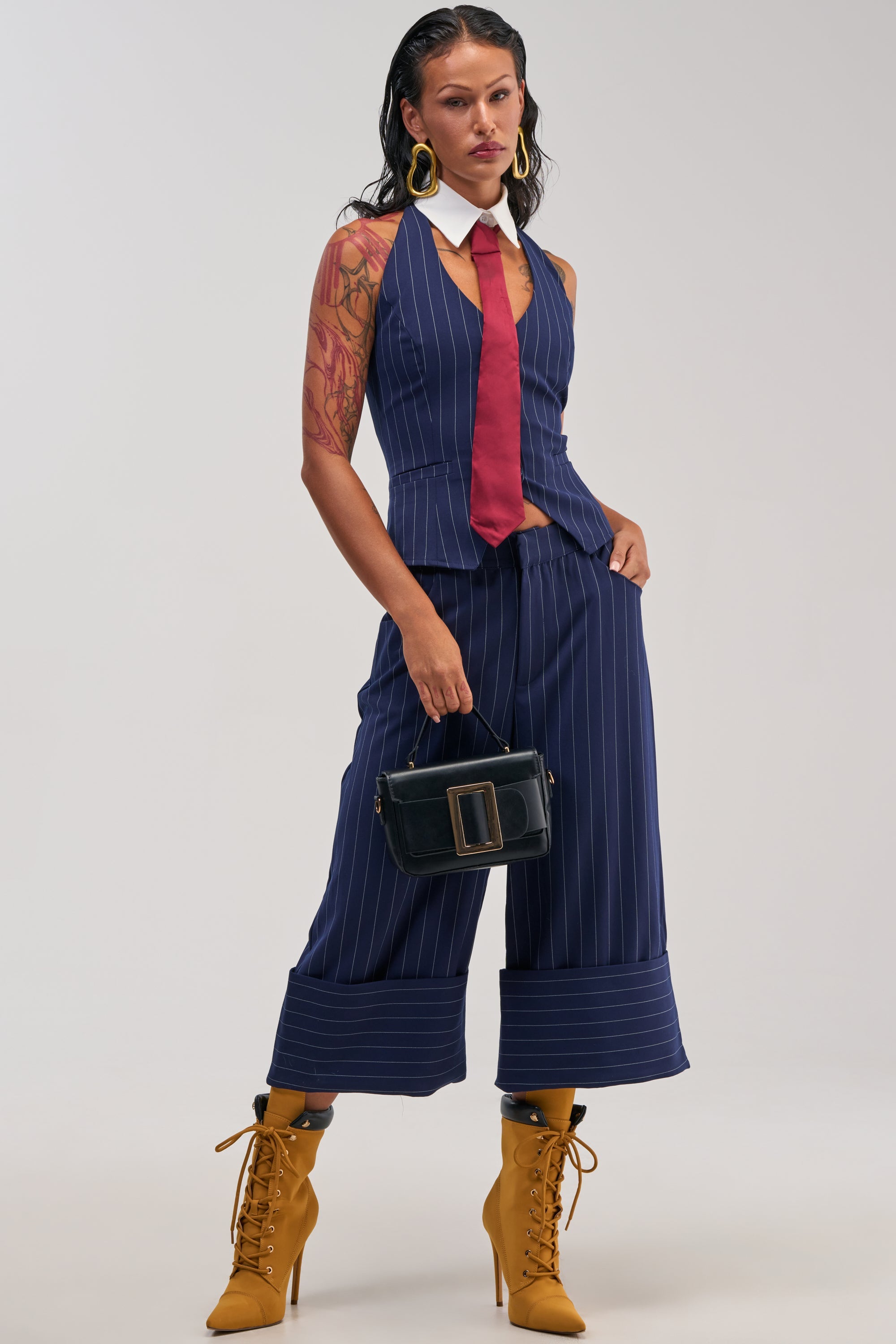 BIG BANK STRIPED VEST