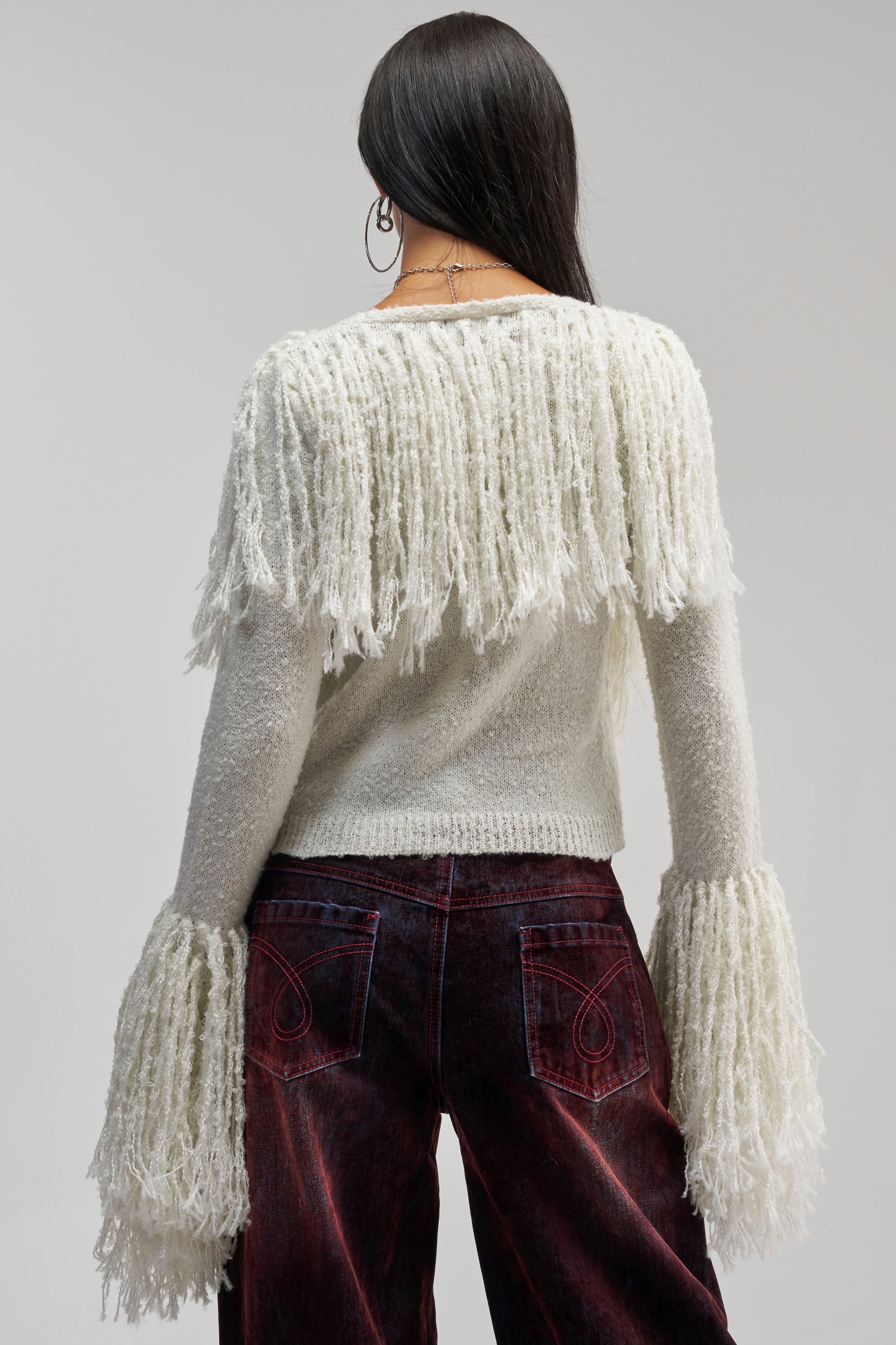 AT YOUR BEST FRINGE CARDIGAN