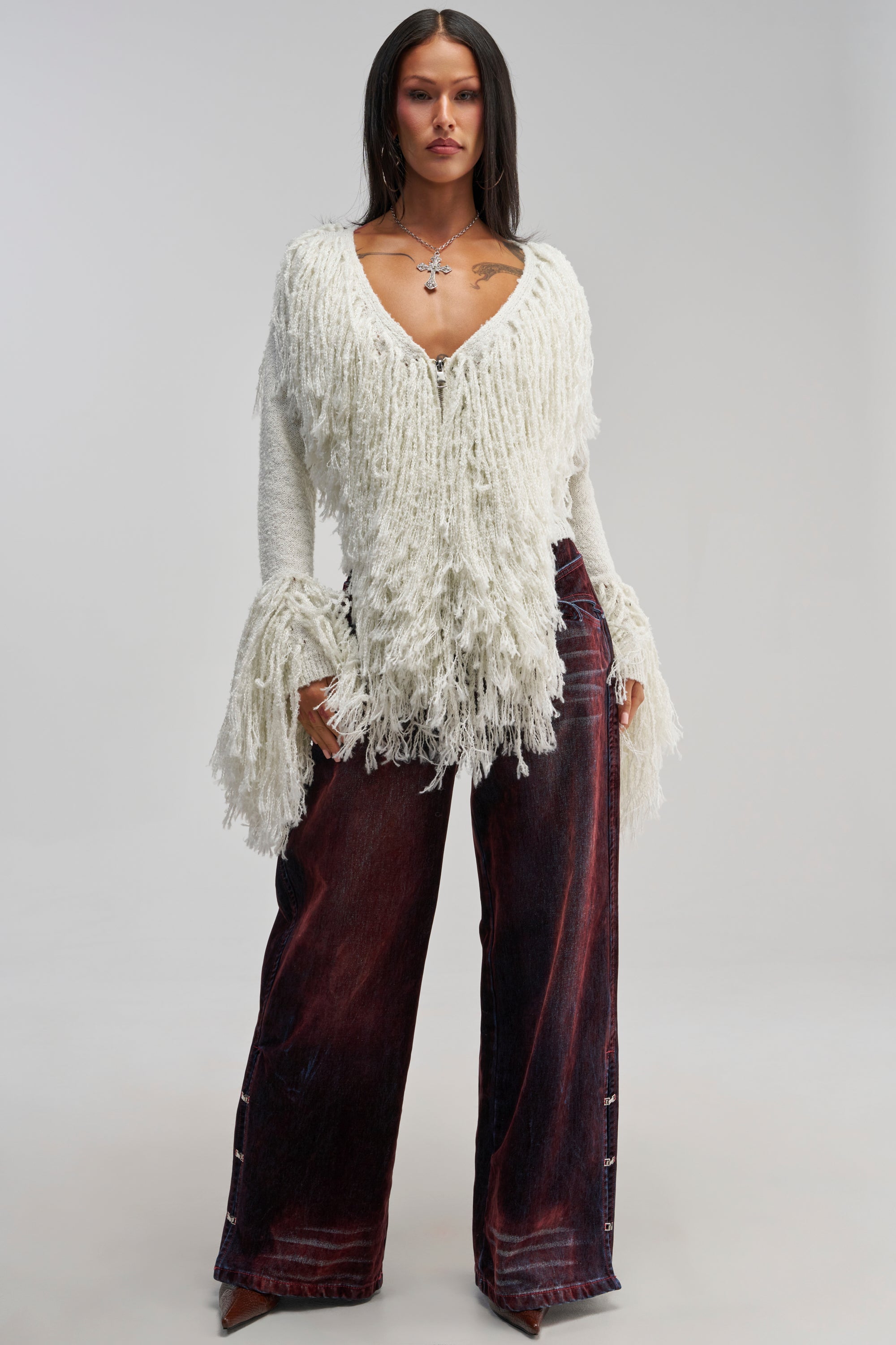 AT YOUR BEST FRINGE CARDIGAN