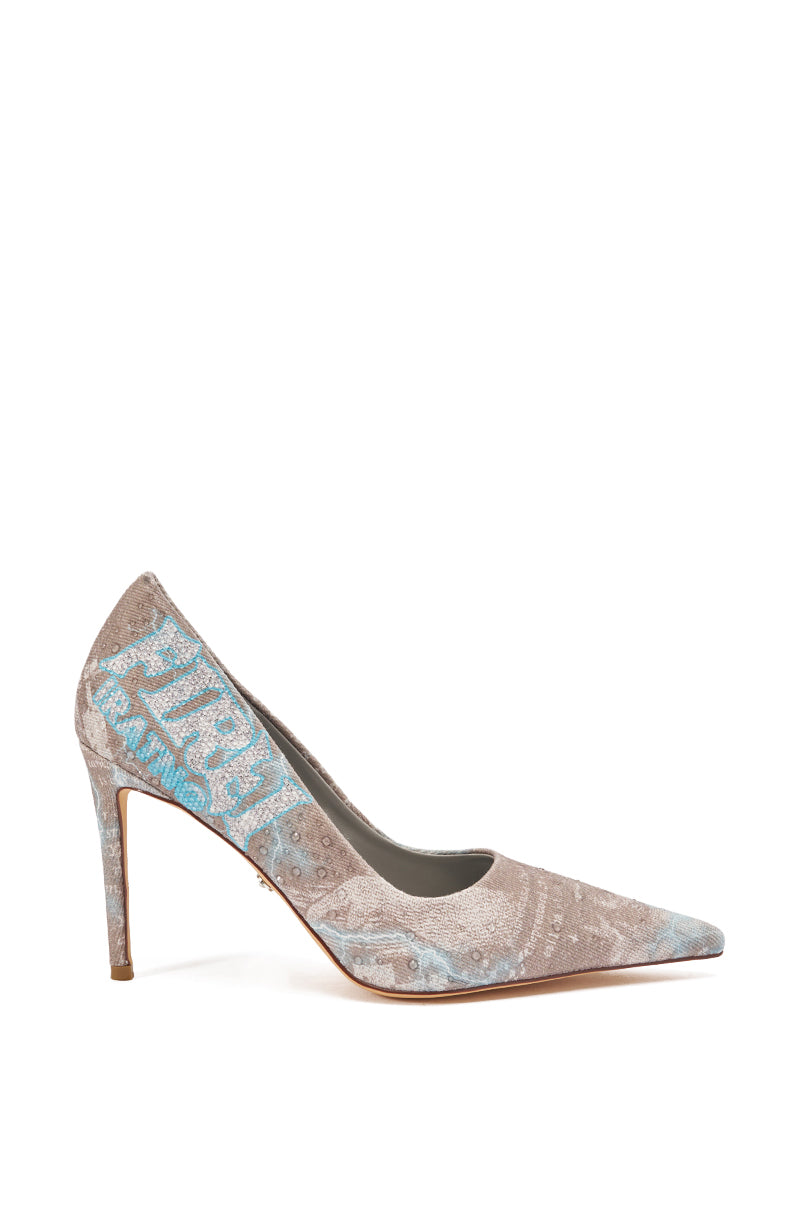 AKIRA GOLD RANDA GREY MULTI PUMP